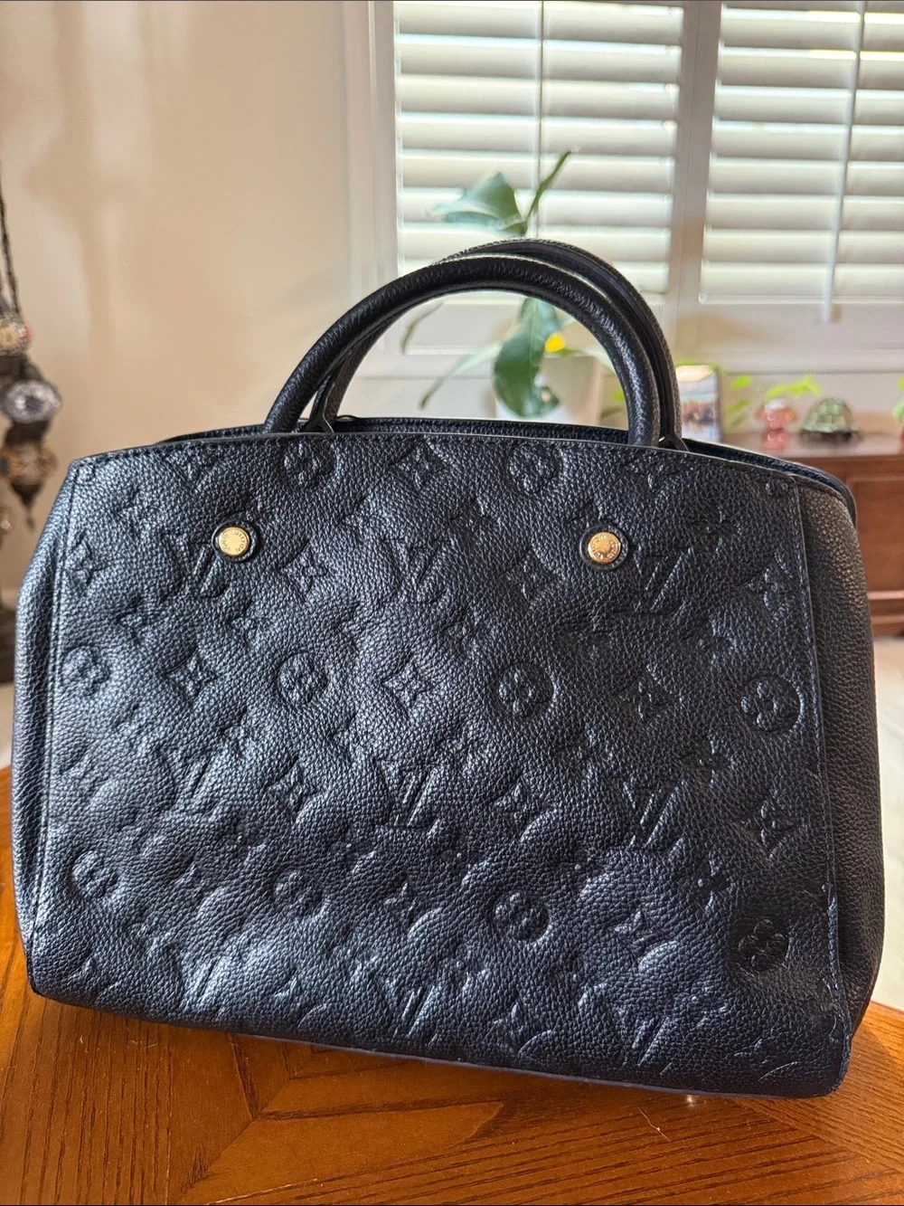 Louis Vuitton Black Montaigne Purse
